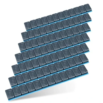 Immagine di HASKYY 7 pesi di bilanciamento, 12 x 5 g, adesivi, barrette adesive in acciaio, 60 g a scelta (antracite)