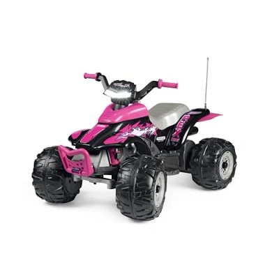 Immagine di Peg Perego Corral T Rex 330W Quad Elettrico Cavalcabile per Bambini dai 3 Anni con Luci LED, Suoni, 2 Marce e Retromarcia, Batteria Ricaricabile 12V