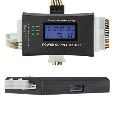 Immagine di VBESTLIFE Tester di Alimentazione ATX, 20/24 4/6/8 Pin Strumento Ispezione e Manutenzione Dell&#039;host del Computer, con Cicalino Display LCD, per ITX, BTX, PCI E, SATA, HDD