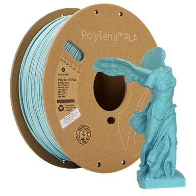Immagine di Polymaker 70942 PolyTerra Filamento per stampante 3D plastica PLA contenuto di ridotto 1.75 mm 1000 g Grigio Ardesia 1 pz.