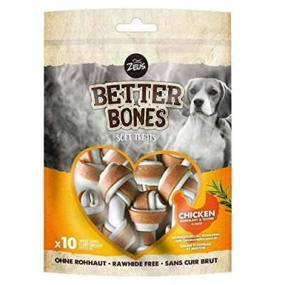 Immagine di Zeus BetterBones, ossa da masticare per cani, con carne di pollo, rosmarino e timo, 7,5 cm
