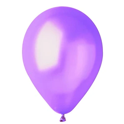 Immagine di Busta 100 palloncini perlati in lattice naturale Premium Quality G120 (Ø 33cm / 13&quot;), viola lavanda perlato