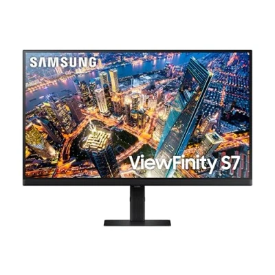 Immagine di Samsung Monitor ViewFinity S7 (S27D702), Flat, 27&#039;&#039;, 3840x2160 (UHD 4K), HDR10, 60Hz, 5ms, HDMI, Display Port, Ingresso Audio, PIP, PBP, Easy Setup Stand