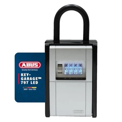Immagine di ABUS 797 Keygarage, cassaforte per Chiavi, Metallo, LED Argento/Nero, Standard