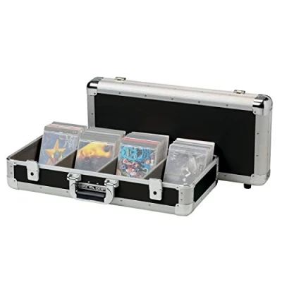 Immagine di Reloop 100 CD Case custodia professionale per CD, costruzione robusta, divisione a 4 pieghe, 2 incastri scatto con serratura, nero