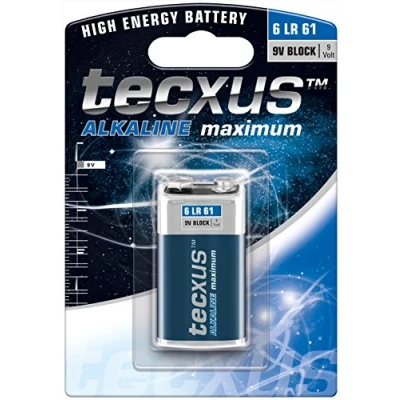 Immagine di Tecxus 23639 6LR61/6LP3146/9V Block batteria al manganese alcalino 9 V