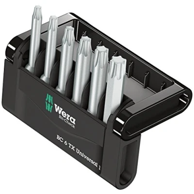 Immagine di Wera 867/4 Z Mini Check TX, 50 mm 05056472001 Kit inserti 6 parti TORX interno