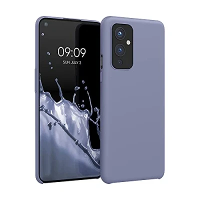 Immagine di kwmobile Cover per OnePlus 9 (EU/NA Version) Custodia Back Case Smartphone in Silicone TPU Protezione Gommata lavanda opaco