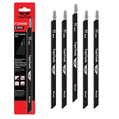 Immagine di 5 x TopsTools JSTT1044D T1044D 250mm di lunghezza per tagli puliti e veloci lame seghetto alternativo legno