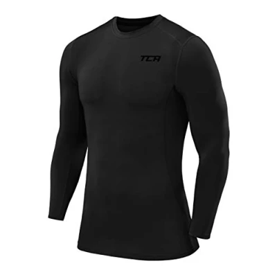 Immagine di TCA PRO Performance Compression Base Layer Top Termico da Bambino Manica Lunga Black Stealth (Nero), L Ragazzi (10 12 Anni)