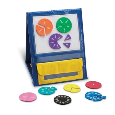 Immagine di Learning Resources Cerchi in Schiuma Frazioni Arcobaleno Magnetici Double Face da Dimostrazione, 6 Anni avanti, 51 Pezzi, Risorse Matematiche per la Classe, Multicolore, LSP0608 UK