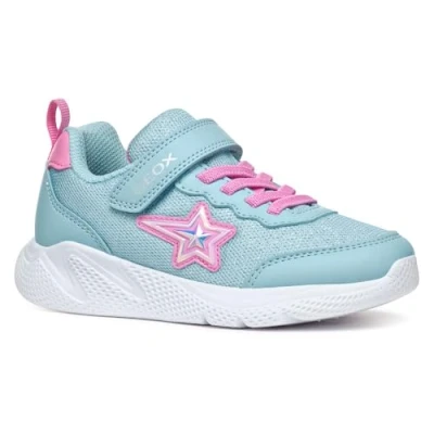 Immagine di Geox Sprintye Scarpe primi passi per bambini, Taglia: 38, Sky fuchsia Tessuto / sintetico