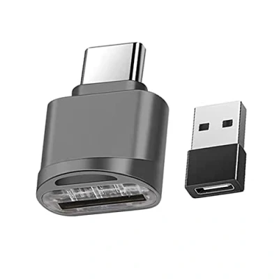 Immagine di lettore di Schede Micro SD, da USB C a SD/SDXC/SDHC, OTG Tipo con Adattatore Femmina Maschio,Adatto per Samsung, Macbook, tablet