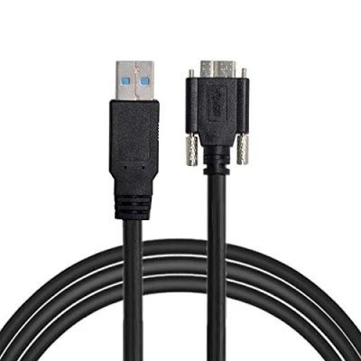 Immagine di Chenyang Cavo USB 3.0 tipo a maschio Micro B con viti per pannello di montaggio, 4,6 m, 5 m