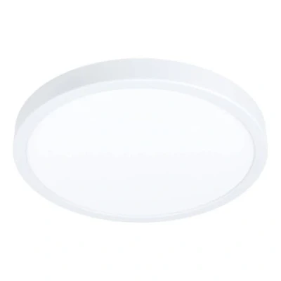 Immagine di Eglo Fueva 6 Plafoniera a LED, rotonda, lampada da soffitto in plastica, colore bianco, luce bianca calda e fredda, IP44, diametro 28 cm