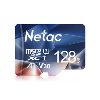 Immagine di Netac 128Go Scheda Micro SD, di Memoria A1, U3, C10, V30, 4K, 667X, UHS I Velocità fino a 100/30 MB/s (R/W) SD Card per Telefono, Videocamera, Switch, Gopro, Tablet