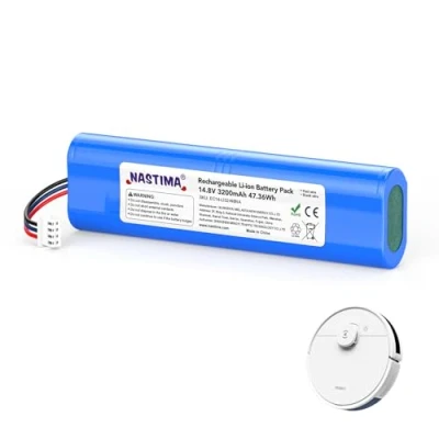 Immagine di NASTIMA 14,8V 3200mAh 47,36Wh Li ion Batteria Compatibile con Ecovacs Deebot N8, N8 Pro, N8+, N5, T5 Neo, Ozmo 900, 920, 930 di Ricambio BMS
