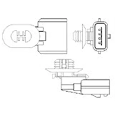 Immagine di MAGNETI MARELLI 466016355114 Sonda lambda riscaldato 4 RENAULT: CLIO 3, Modus / Grand Modus, Kangoo II Express