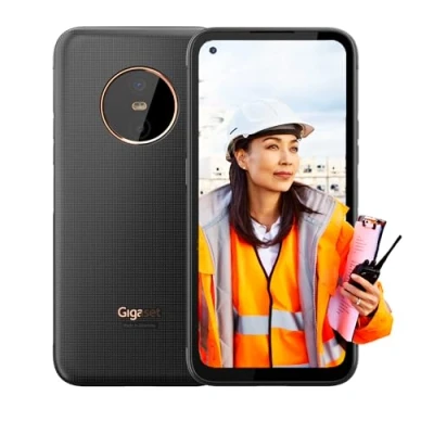 Immagine di Gigaset GX6 Pro Smartphone 128 GB 16.8 cm (6.6 pollici) Titanio, Nero Android™ 12 Dual SIM