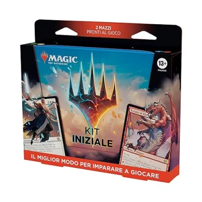 Immagine di Kit iniziale di Magic: The Gathering 2023 Impara a giocare con 2 mazzi pronti per essere usati + codici online (gioco carte fantasy giocatori)