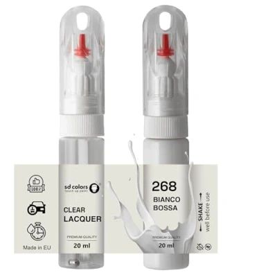 Immagine di SD COLORS BIANCO BOSSA NOVA 268 268A 268/A 674 934 Pennello per ritocchi da 20 ML riparazione graffi (vernice e laccatura)
