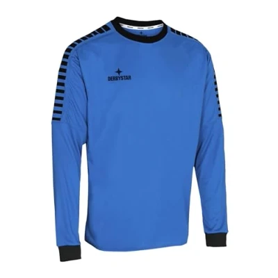 Immagine di Derbystar Hyper målmandstrøje Maglia da Portiere per Bambini, Unisex, Colore Petrolio Nero, 164 EU