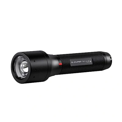 Immagine di Ledlenser P6R Core QC Torcia tascabile LED, LEDmulticolore (bianco, rosso, verde, blu), ricaricabile con batteria al litio 18650, funzione strobo, 270 lumen, portata luminosa di 335metri,