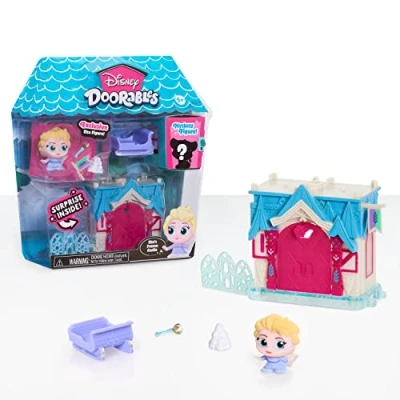 Immagine di DOORABLES Disney, Elsa, Mini Casa con 2 Figure di cui 1 sorpresa e accessori, vari modelli disponibili, giocattolo per bambini dai 3 anni, GIOCHI PREZIOSI, DRB023
