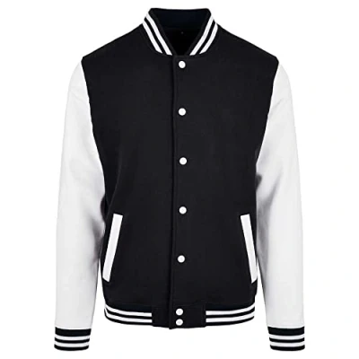 Immagine di Build Your Brand Bb004 basic College Jacket Giacca, Nero/Bianco, S Uomo