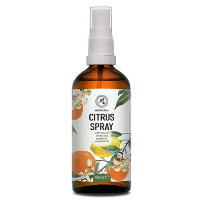 Immagine di Spray Profumato per Ambiente Agrumi 100ml con Oli Essenziali di Limone e Pompelmo Aromatica Stanza Lino Nebbia Ambienti Deodorante Vaporizzatore