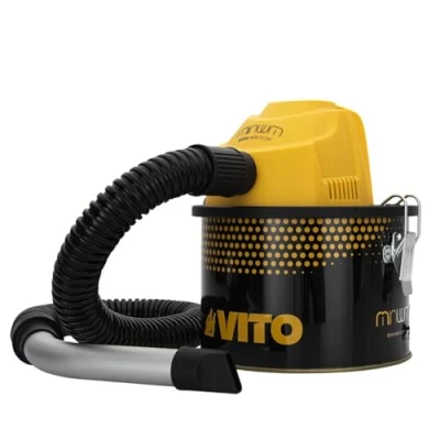 Immagine di VITO Mini aspirapolvere per pellet 800 W aspiracenere adatto anche barbecue, piccoli forni Filtro HEPA Tubo in alluminio, versione di alta qualità VIAC4