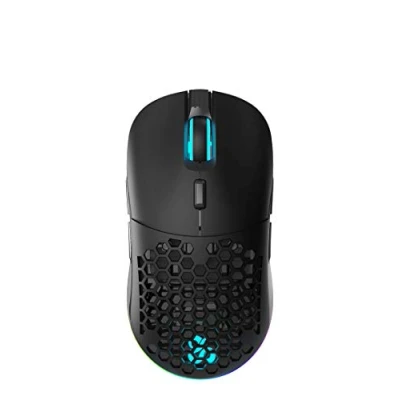 Immagine di NEWSKILL Mouse da gioco wireless Arakne Elite, ricevitore nano a 2,4 GHz, illuminazione RGB personalizzabile, sensore ottico, 16000 DPI, 9 pulsanti programmabili, nero