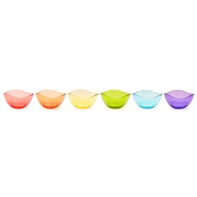 Immagine di Excelsa Copenaghen Set 6 Coppette Multicolor, Vetro, 31 cl