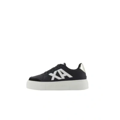 Immagine di Armani Exchange Kurt, Color Contrast, Chunky Sole, Scarpe da Ginnastica Donna, Nero Pallido, 39 EU