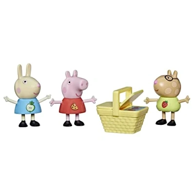 Immagine di Peppa Pig Peppa&#039;s Picnic Giocattolo prescolare a Tema Divertente, Include 3 Figure e 1 Accessorio, per Bambini dai Anni in su