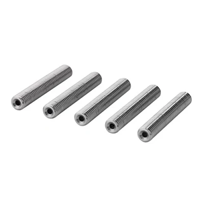 Immagine di Akozon M6 Ugello Gola Tubo PTFE Accessary per Stampante 3D MK8 Estrusore 1,75 mm Acciaio Inossidabile 5pz(M6*40mm)