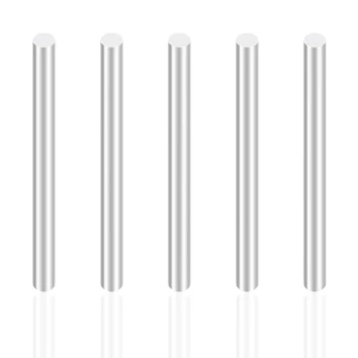 Immagine di iMeistek Barre in alluminio, diametro 5 mm, lunghezza 100 aste rotonde alluminio massiccio, per macchine industriali, fai da te (5 pezzi)