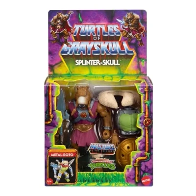 Immagine di Masters of the Universe Turtles Grayskull Motu &amp; TMNT Deluxe Splinter Skull Figure, HVJ62