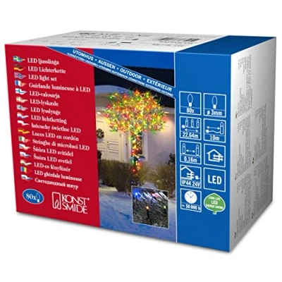 Immagine di Mini catena luminosa esterno rete elettrica 80 LED (monocolore) N/A 19.85 m Konstsmide