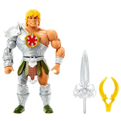 Immagine di Masters of the Universe Origins Snake Armor He Man, Action figure, personaggo per combattimenti da gioco e collezione, Giocattolo Bambini 6+ Anni, HKM64