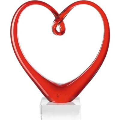 Immagine di glaskoch B. Koch jr. GmbH + Co. KG (FO) Leonardo 090871 Scultura Cuore, Colore: Rosso