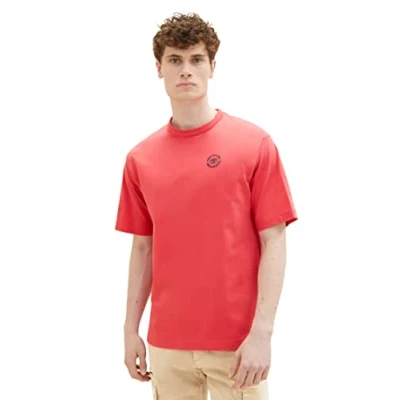 Immagine di TOM TAILOR 1036353 T Shirt, 31045 Soft Berry Red, L Uomo