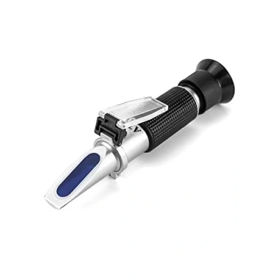 Immagine di QWORK Rifrattometro Brix 0 32%, con Funzione ATC, per Il Test del Contenuto di Zucchero Alimenti zuccherini, Bevande alla Frutta, ECC.