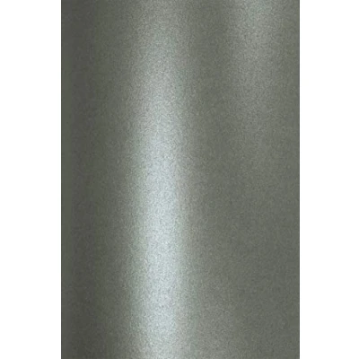 Immagine di Netuno 10x carta perlata grigio scuro formato A4 210x 297 mm 120g Aster Metallic Grey decorativa perlescente per lavoretti bricolage inviti partecipazioni biglietti madreperla elegante