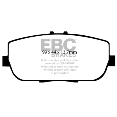 Immagine di EBC Brakes DP41775R Kit pastiglie freno Assale posteriore MAZDA: MX 5 3, IV, FIAT: 124 Spider, ABARTH: Spider