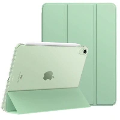 Immagine di MoKo Custodia per iPad Air 6a Gen 11 Pollici M2 2024/ 5a 2022/ 4a 2020, 11&#039;&#039; con Retro Rigido Traslucido, 6/5/4, Verde