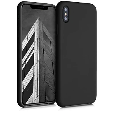 Immagine di kwmobile Cover per Apple iPhone XS Max Custodia Back Case Smartphone in Silicone TPU Protezione Gommata nero