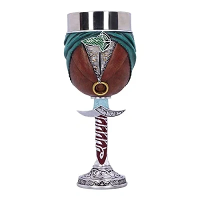 Immagine di Nemesis Now Il Signore degli Anelli, bicchiere dipinto a mano, perfetto da collezione per fan e appassionati di LOTR, Frodo