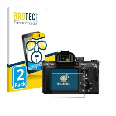 Immagine di brotect Pellicola Protettiva per Sony Alpha 7 III / 7R II 7S Protezione Schermo (2 Pezzi) [Trasparente, Anti Impronte]
