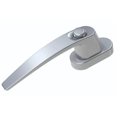 Immagine di Basi 7554 0010 Maniglia per finestra con sicurezza a pulsante Argento